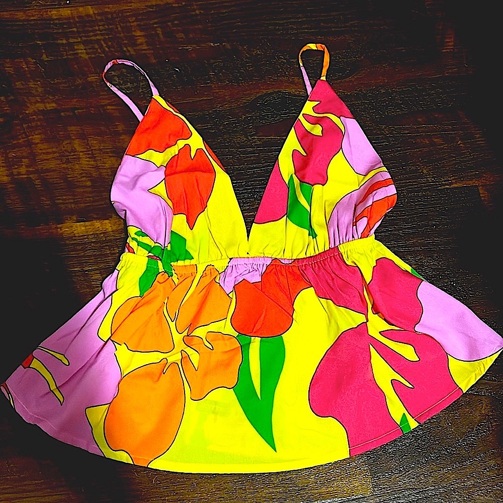 Floral Baby Doll Tank Top